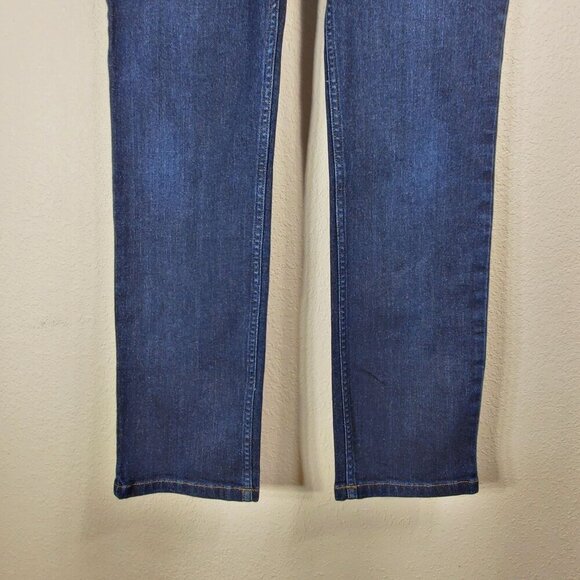 Duluth Trading Co. Blue Denim Womens Straight Leg Jeans 10x31 Cotton Blend - Picture 9 of 11